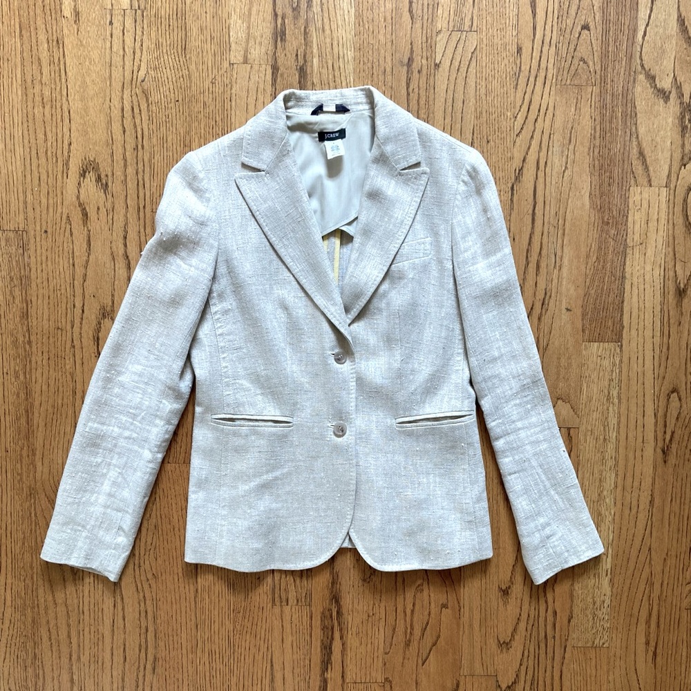 J. Crew Linen Blazer, Size 6